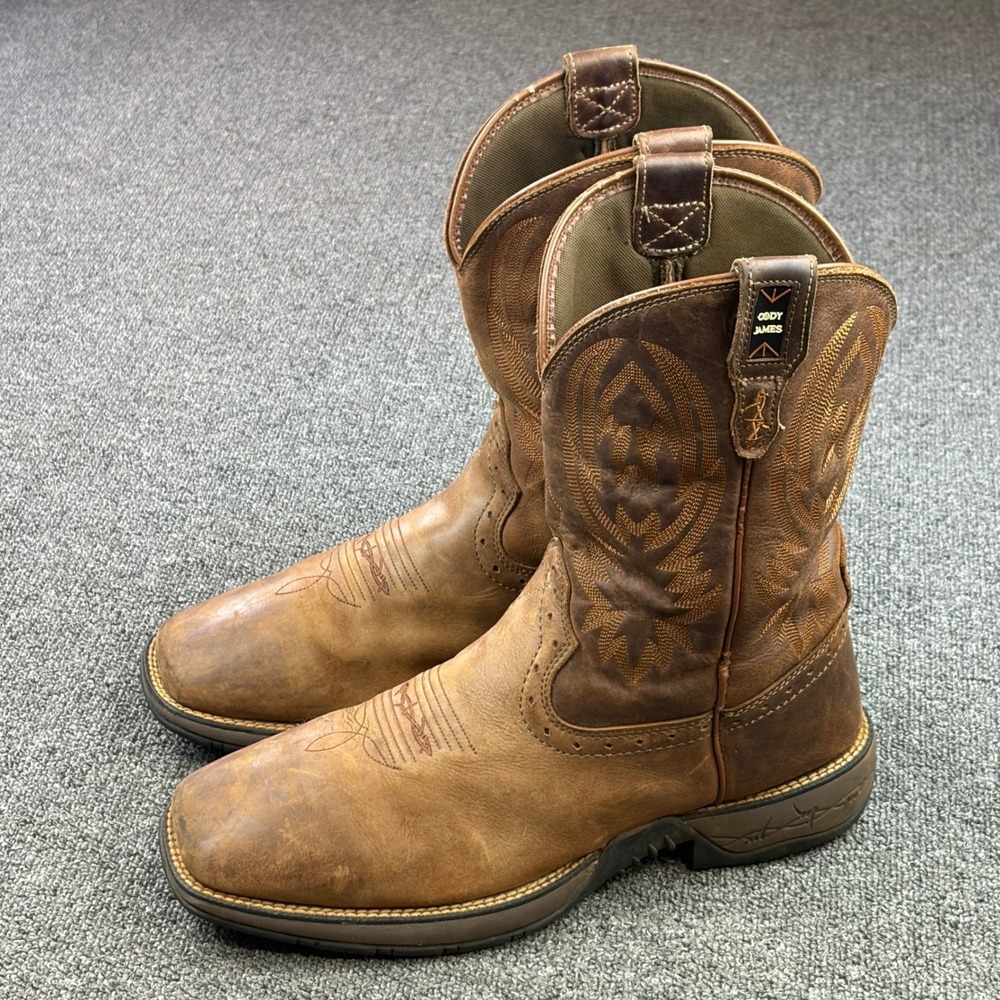 Cody James Fishing Lite Cowboy Boot Mens Brown Leather 13D BCJSP20P105 Western